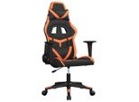 Syfax™ Sedia Da Gaming Massaggiante Nero E Arancione In Pelle Finta