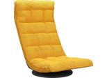Syfax™ Sedia Da Pavimento Girevole Giallo Senape In Tessuto