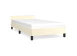 Syfax™ Giroletto Con Testiera Senza Materasso Crema 100X200 Cm