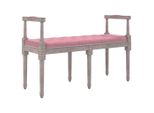Syfax™ Panca Rosa 110X40X70 Cm In Velluto