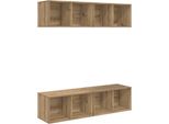Syfax™ Set Mobile Tv 4 Pcs Rovere Artigianale 37 X 37 X 72 Cm