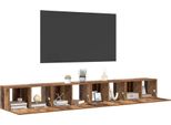 Syfax™ Set Mobile Tv 4 Pcs Legno Vecchio 60 X 30 X 30 Cm