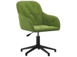Syfax™ Sedia Da Ufficio Girevole Verde Chiaro In Velluto