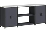 Syfax™ Set Di Stoccaggio Per Cucina Con Lo Scaffale 3 Pcs Antracite