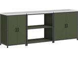 Syfax™ Set Di Stoccaggio Per Cucina Altro 3 Pcs Verde Oliva Acciaio