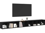 Syfax™ Set Mobile Tv 3 Pcs Rovere Nero 37 X 35 X 107 Cm