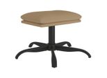 Syfax™ Poggiapiedi Capuccino 60X60X36 Cm In Pelle Finta