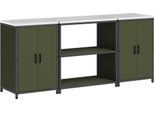 Syfax™ Set Di Stoccaggio Per Cucina Con Lo Scaffale 3 Pcs Verde Oliva
