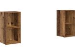 Syfax™ Set Mobile Tv 2 Pcs Legno Vecchio 72 X 35 X 36,5 Cm
