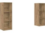 Syfax™ Set Mobile Tv 2 Pcs Rovere Artigianale 107 X 35 X 37 Cm