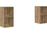 Syfax™ Set Mobile Tv 2 Pcs Rovere Artigianale 37 X 37 X 72 Cm