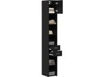 Syfax™ Armadio Con Cassetto 2 Pcs Rovere Nero 30 X 42,5 X 225 Cm