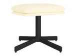 Syfax™ Poggiapiedi Crema 60X60X36 Cm In Pelle Finta