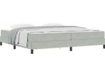 Syfax™ Letto A Molle Con Materasso Grigio Chiaro 200 X 200 Cm Tessuto
