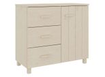 Syfax™ Credenza Hamar Ambra 90X40X80 Cm In Legno Massello Di Pino