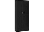 Syfax™ Armadio Per Libri Rovere Nero 82,5 X 30,5 X 185 Cm