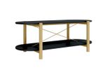 Syfax™ Tavolino Da Salotto Nero 110X48X40 Cm In Legno Multistrato