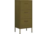 Syfax™ Armadietto Verde Oliva 42,5X35X101,5 Cm In Acciaio