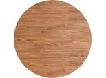 Syfax™ Piano Tavolo Rotondo Marrone Chiaro Ø80X1,5 Cm Rovere Trattato