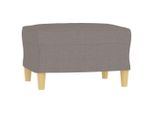 Syfax™ Poggiapiedi Tortora 60X50X41 Cm In Tessuto