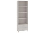 Syfax™ Credenza Hamar Bianca 60X35X180 Cm In Legno Massello Di Pino