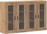 Syfax™ Armadi Da Muro 2 Pcs Rovere Artigianale 69,5 X 34 X 90 Cm