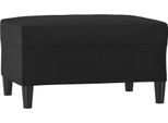 Syfax™ Poggiapiedi Nero 70X55X41 Cm In Pelle Finta