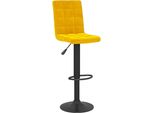 Syfax™ Sgabello Da Bar Giallo Senape In Velluto