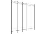 Syfax™ Divisorio A 5 Pannelli Bianco 200X200 Cm Tessuto