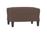 Syfax™ Poggiapiedi Marrone 60X50X41 Cm In Pelle Finta