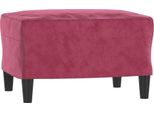Syfax™ Poggiapiedi Rosso Vino 60X50X41 Cm In Velluto