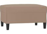 Syfax™ Poggiapiedi Cappuccino 70X55X41 Cm In Pelle Finta