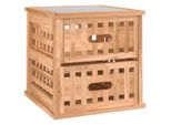 Syfax™ Comodino 34X34X34 Cm In Legno Massello Di Noce