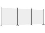 Syfax™ Divisorio A 3 Pannelli Bianco 525X180 Cm In Tessuto