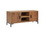 Syfax™ Mobile Tv Marrone 110X35X48 Cm In Legno Massello Di Pino