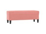 Syfax™ Panca Rosa 100X35X41 Cm In Velluto