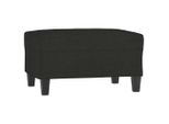 Syfax™ Poggiapiedi Nero 70X55X41 Cm In Tessuto