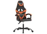 Syfax™ Sedia Da Gaming Girevole Nero E Arancione In Pelle Finta