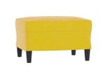 Syfax™ Poggiapiedi Giallo 60X50X41 Cm In Velluto