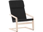 Syfax™ Sedia Relax Nera In Tessuto