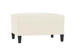 Syfax™ Poggiapiedi Crema 70X55X41 Cm In Velluto
