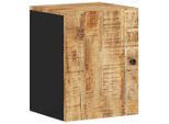 Syfax™ Mobile Da Bagno A Parete 38X33X48 Cm In Legno Massello Di Mango