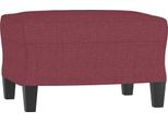 Syfax™ Poggiapiedi Rosso Vino 60X50X41 Cm In Tessuto