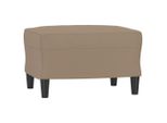 Syfax™ Poggiapiedi Cappuccino 60X50X41 Cm In Pelle Finta