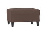 Syfax™ Poggiapiedi Marrone 70X55X41 Cm In Pelle Finta