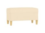 Syfax™ Panca Crema 70X35X41 Cm In Tessuto
