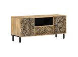 Syfax™ Mobile Porta Tv 105X33X46Cm In Legno Massello Di Mango