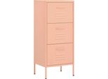 Syfax™ Armadietto Rosa 42,5X35X101,5 Cm In Acciaio