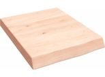 Syfax™ Ripiano A Parete 40X50X(2-6) Cm Massello Rovere Non Trattato