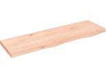 Syfax™ Ripiano A Parete 100X30X(2-4) Cm Massello Rovere Non Trattato